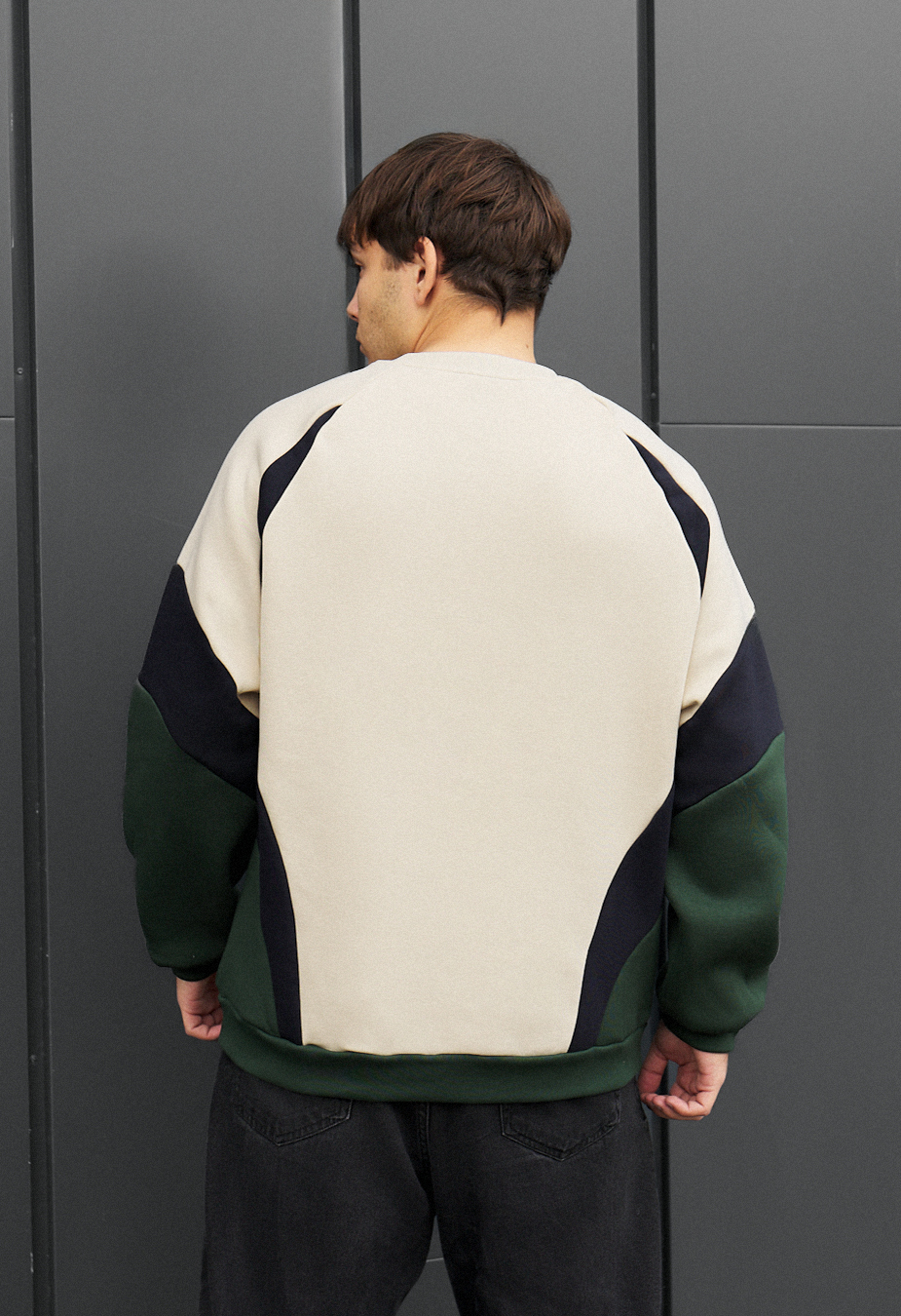 Bluză de trening Staff mix logo oversize fleece