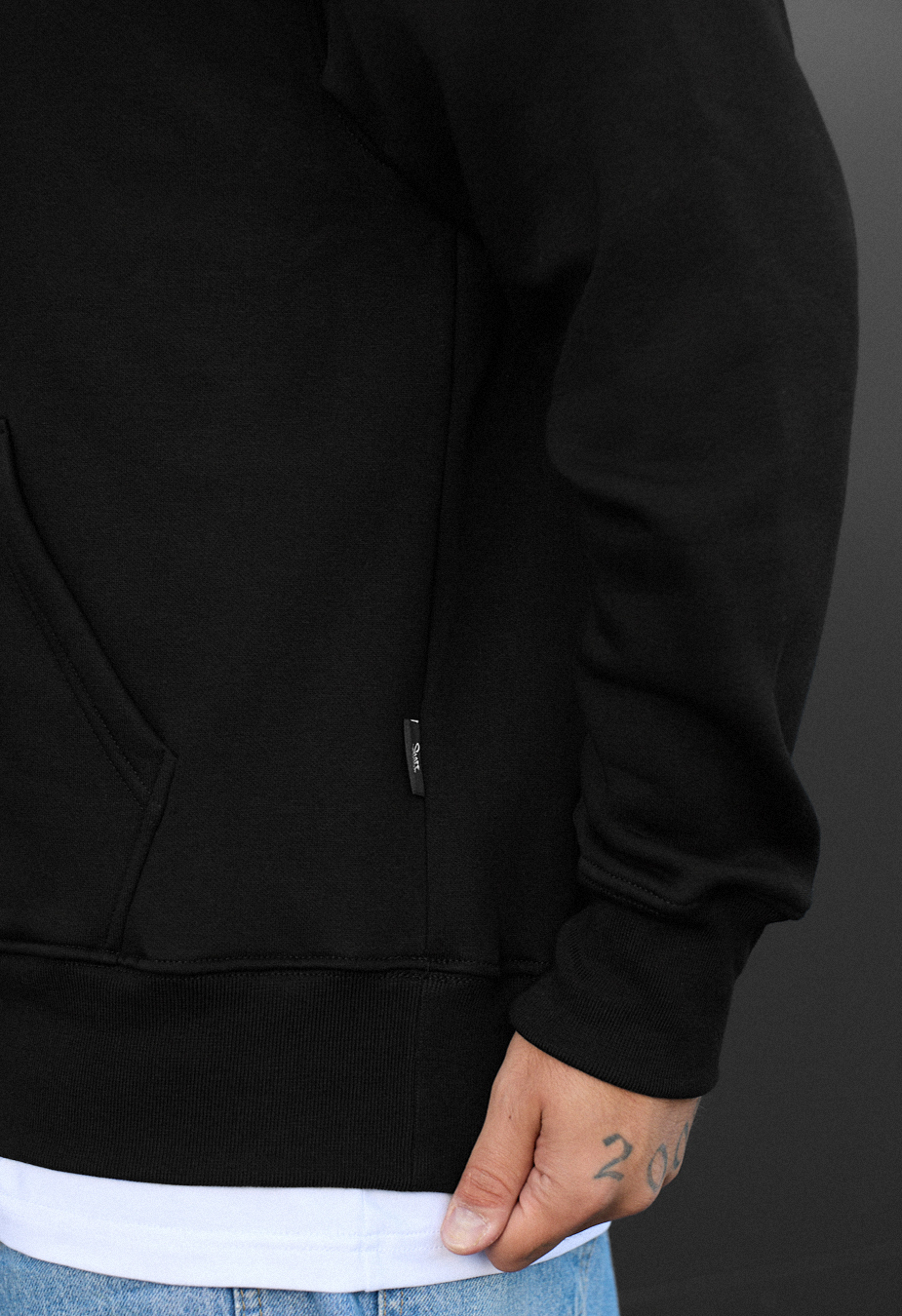 Hanorac Staff black oversize fleece