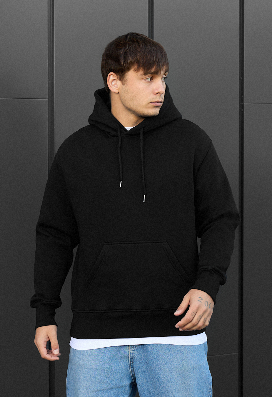 Hanorac Staff black oversize fleece