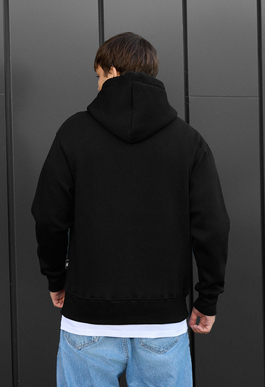 Hanorac Staff black oversize fleece