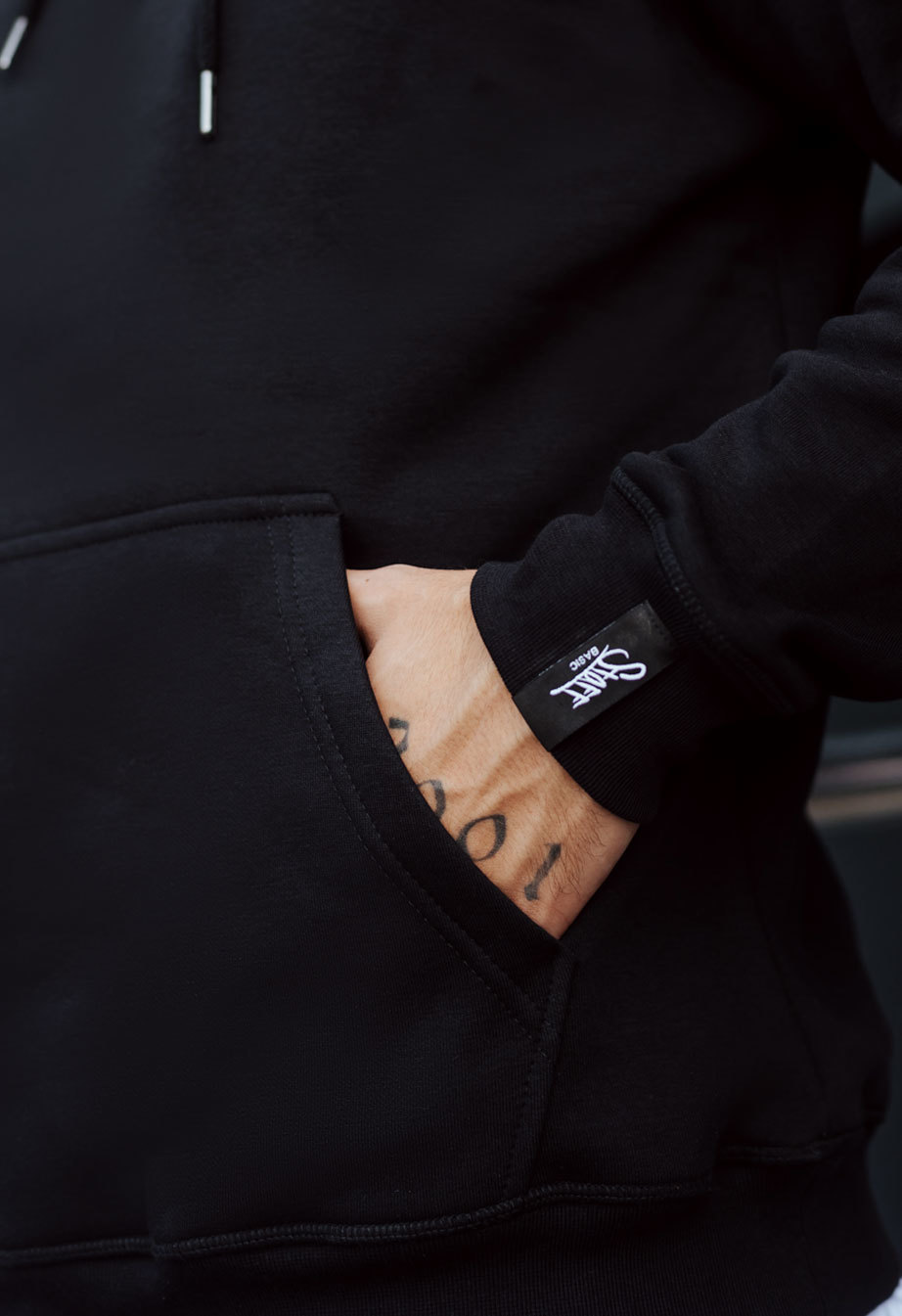 Hanorac Staff black basic fleece