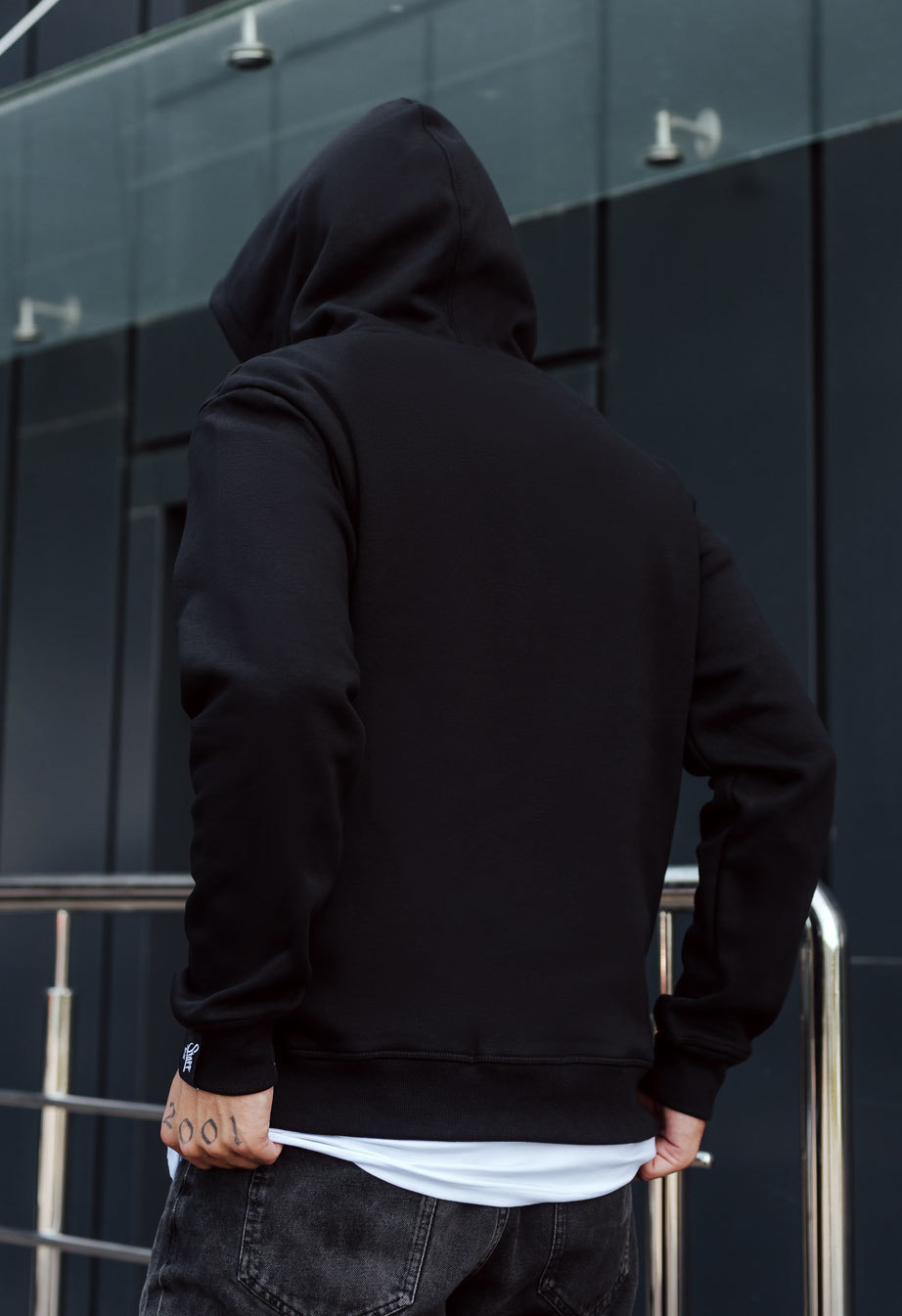 Hanorac Staff black basic fleece