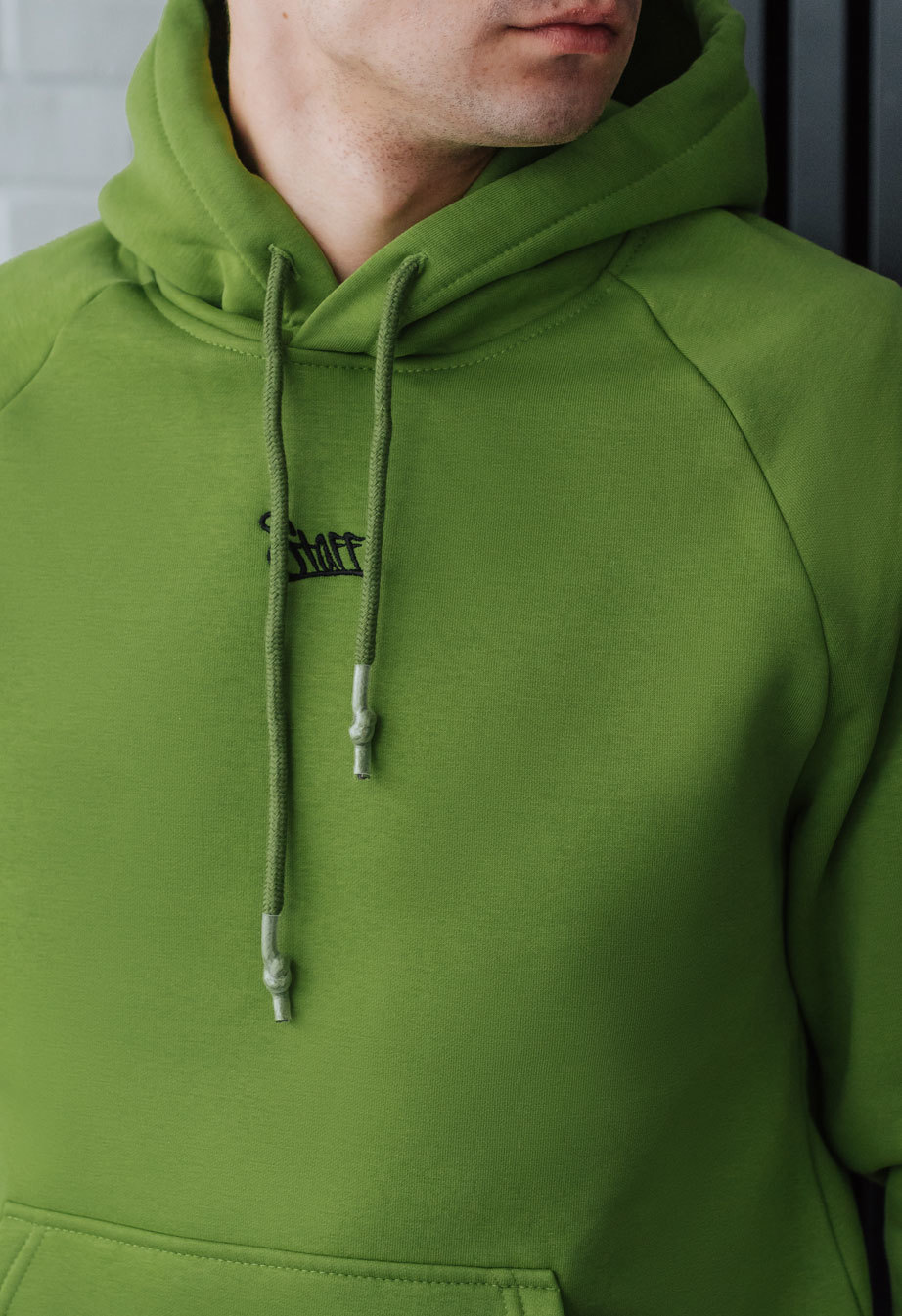 Hanorac Staff green logo oversize fleece