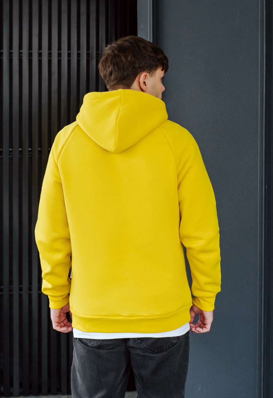 Hanorac Staff yellow logo oversize fleece