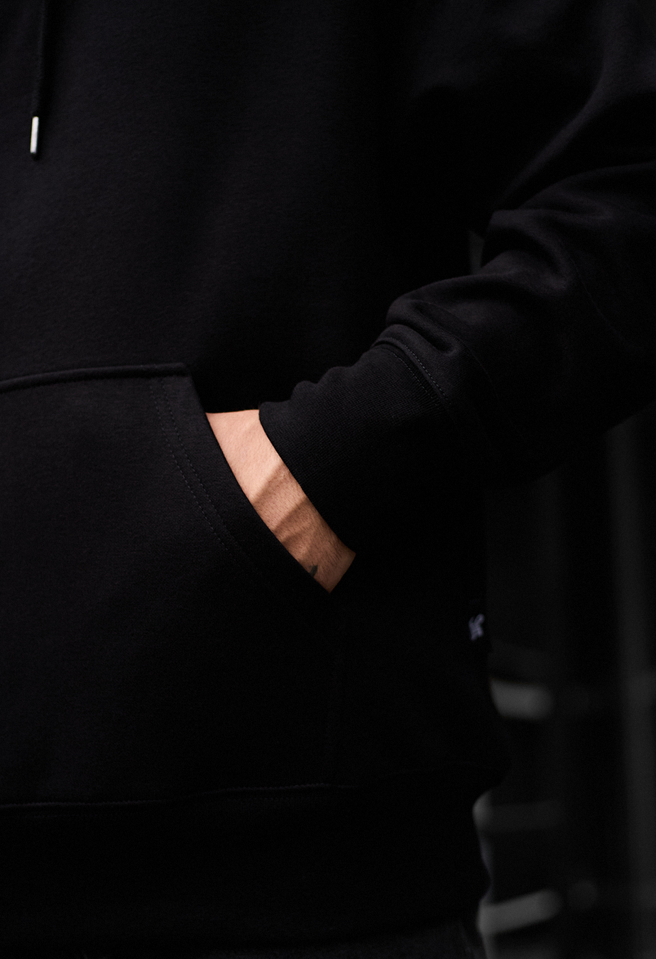 Hanorac Staff black basic oversize fleece