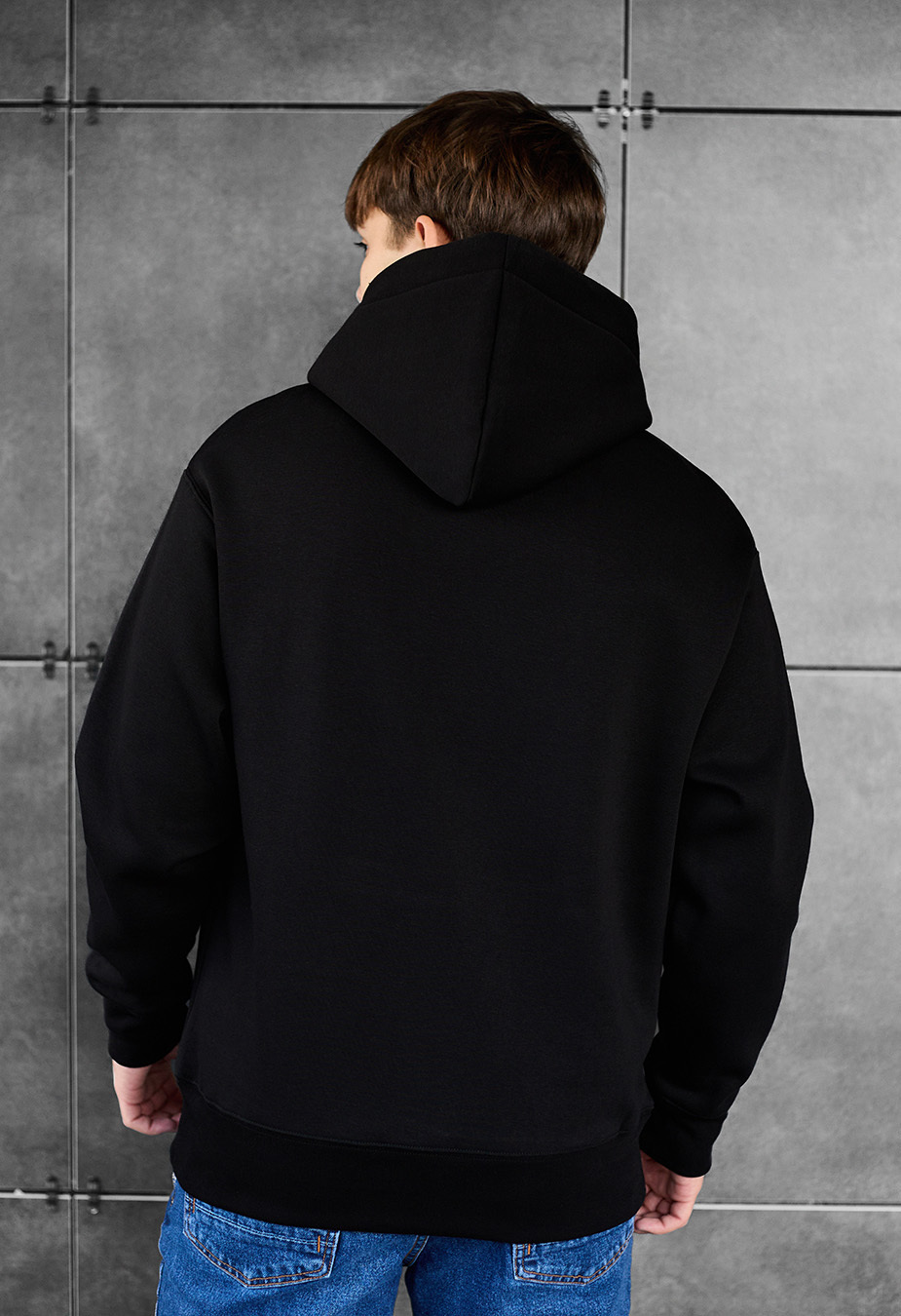 Hanorac Staff black basic oversize fleece