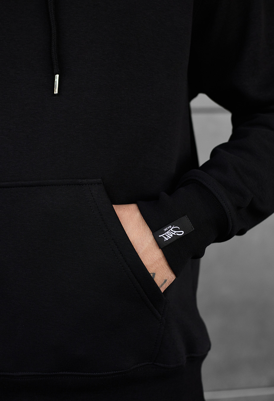 Hanorac Staff black basic oversize fleece