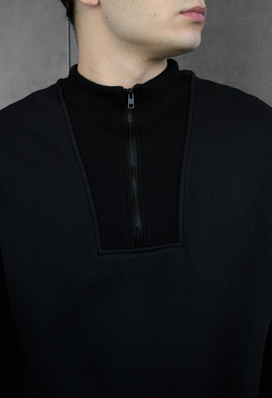 Bluză de trening Staff black2 zip oversize fleece