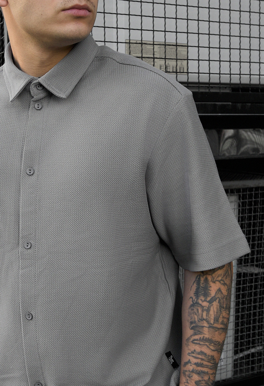 Set cămașă de vară + pantaloni scurți Staff rid gray