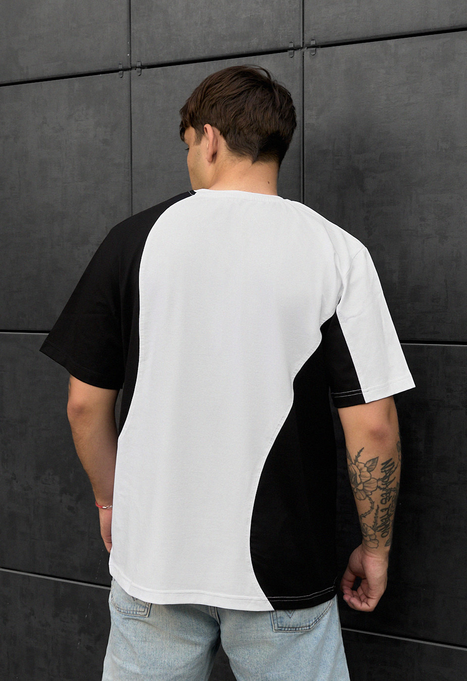 Tricou Staff black & white