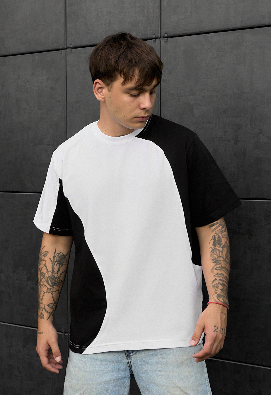 Tricou Staff black & white