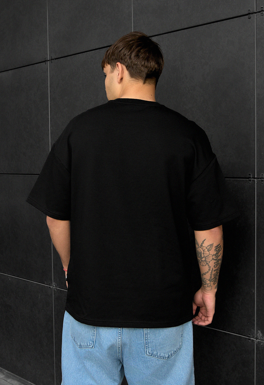 Tricou Staff reflective logo oversize
