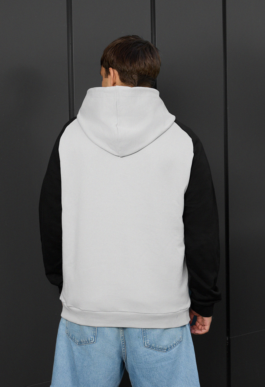 Hanorac Staff light gay & black oversize