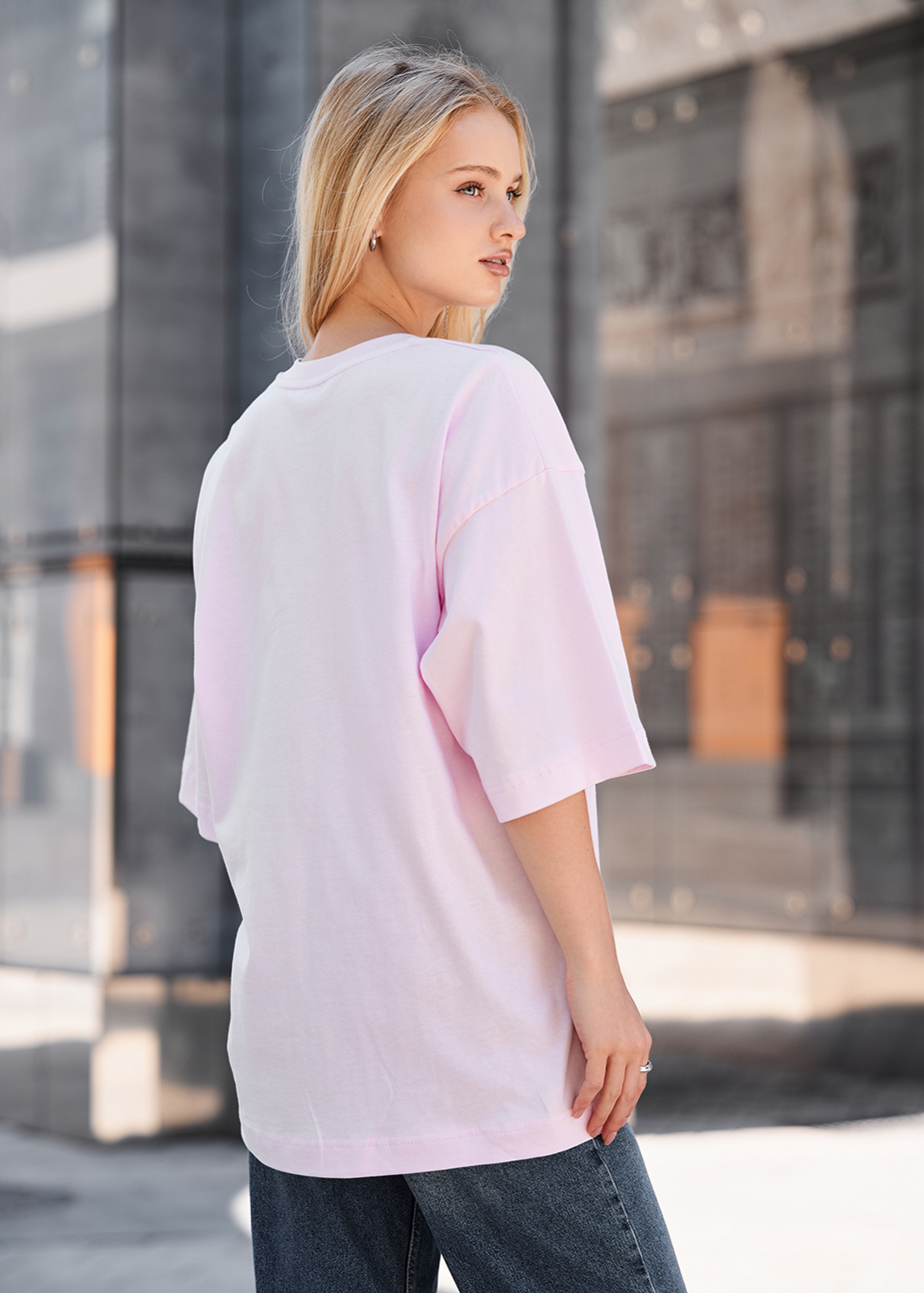 Tricou de damă Staff ri light pink oversize