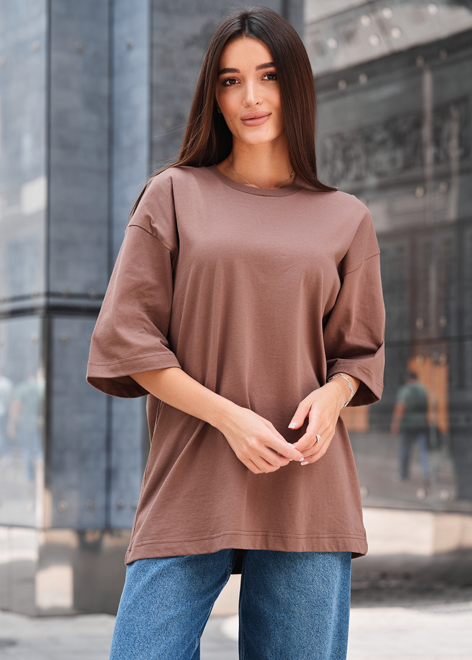 Tricou de damă Staff ri brown oversize