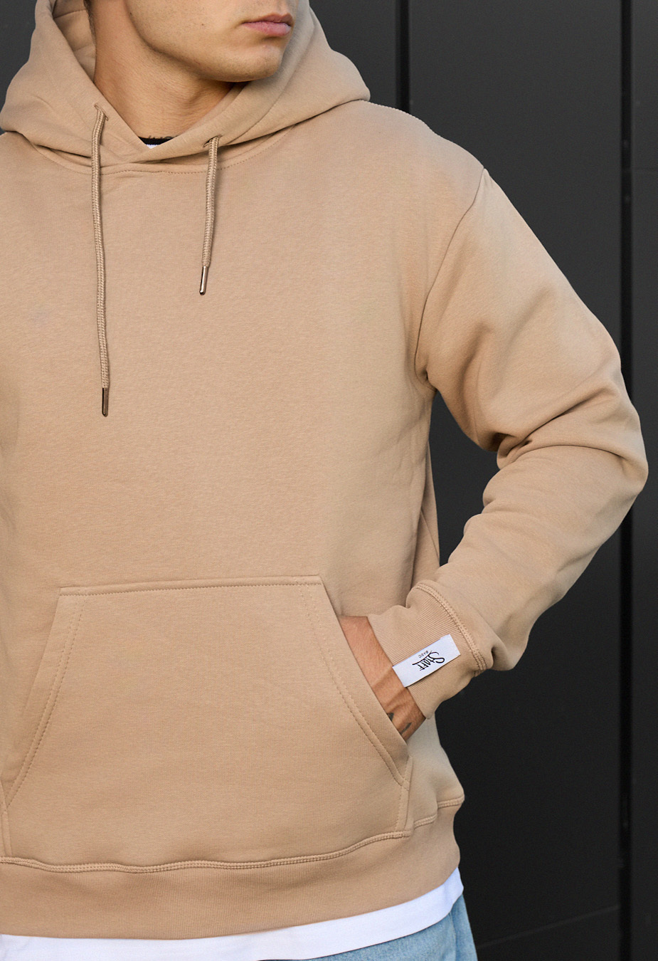 Hanorac Staff beige basic fleece