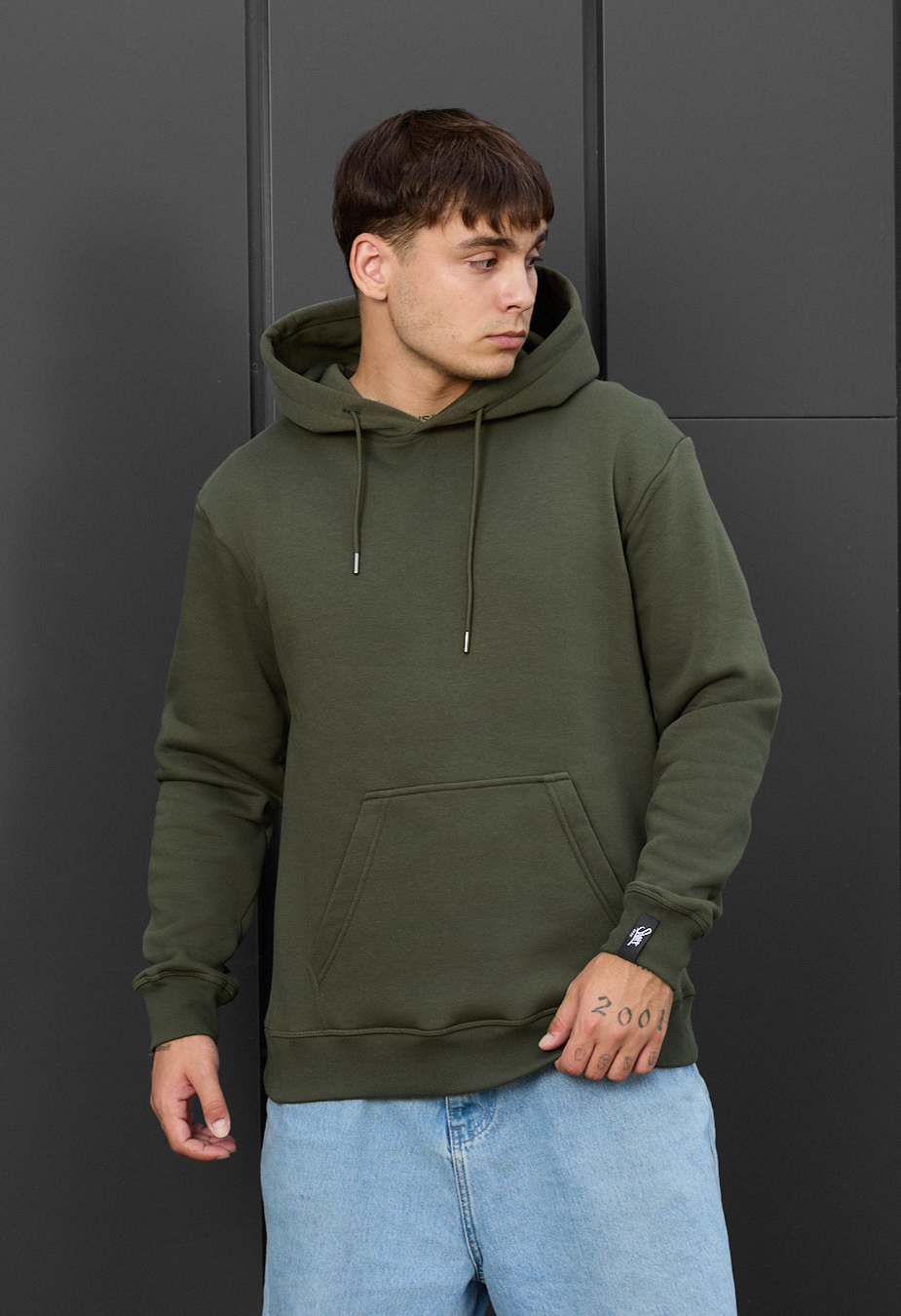 Hanorac Staff khaki basic fleece