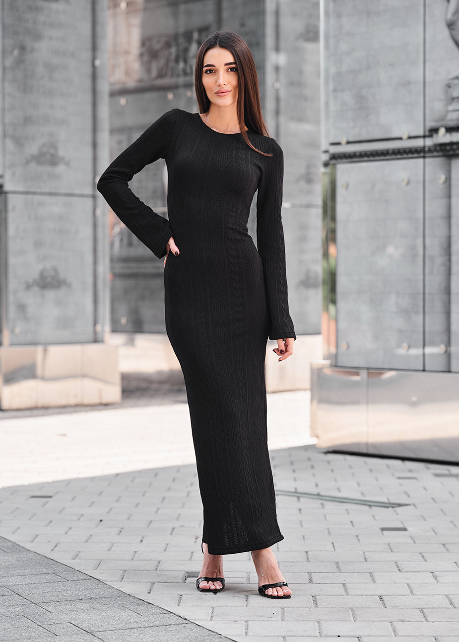 Rochie Staff col black