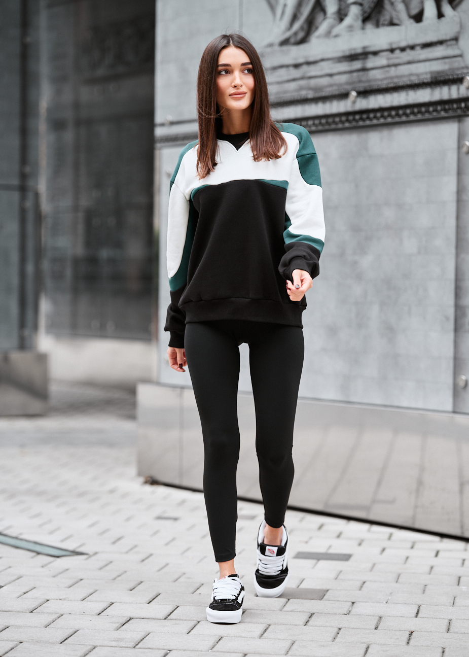 Bluză de trening Staff ric oversize fleece