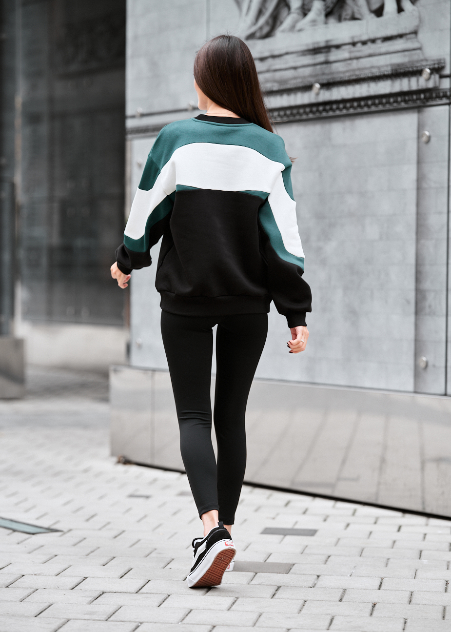 Bluză de trening Staff ric oversize fleece