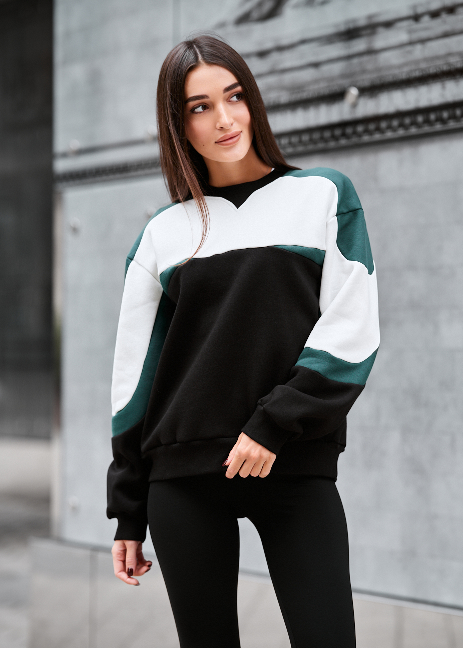 Bluză de trening Staff ric oversize fleece