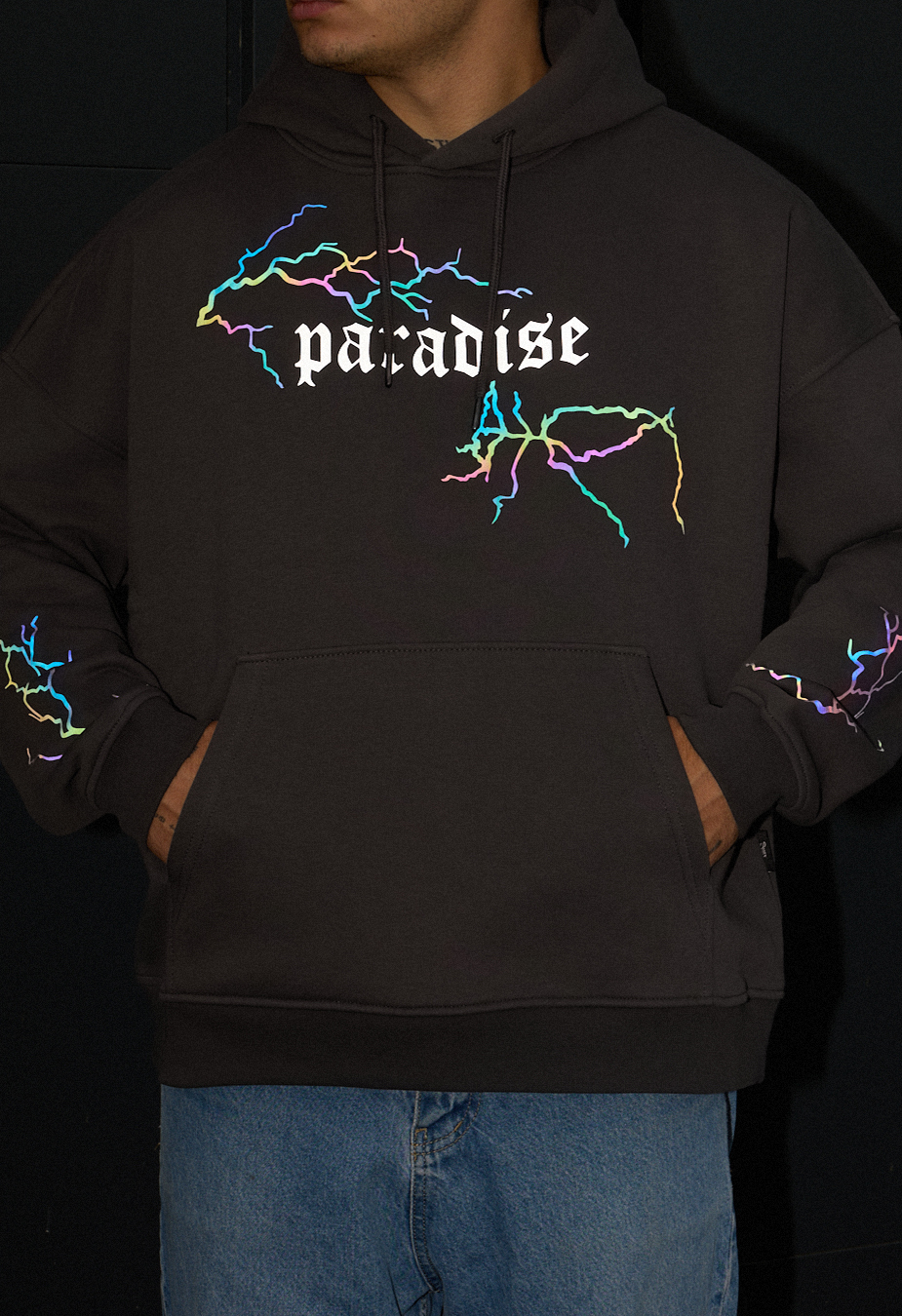 Hanorac Staff paradise reflective oversize fleece