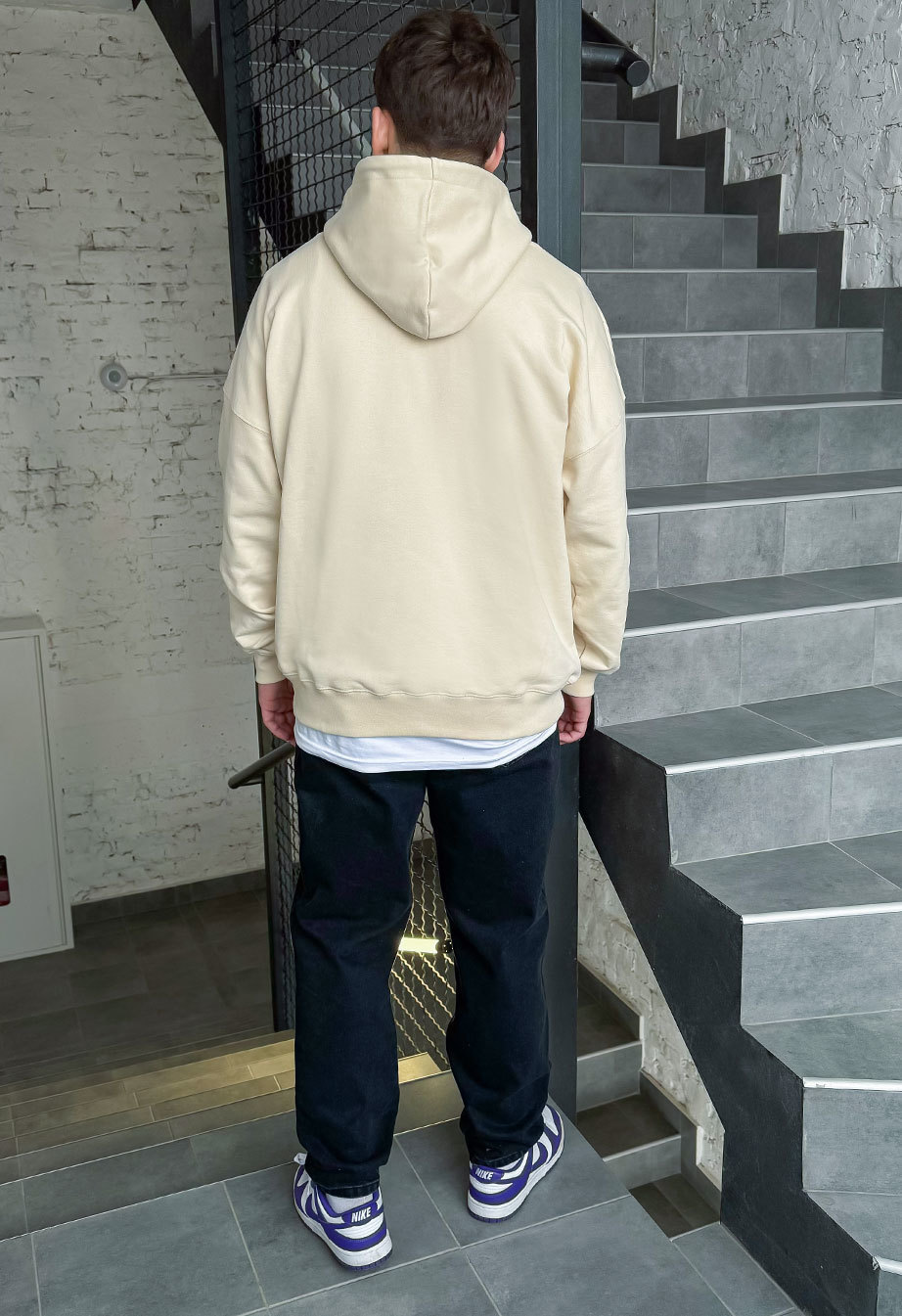 Hanorac basic milk oversize