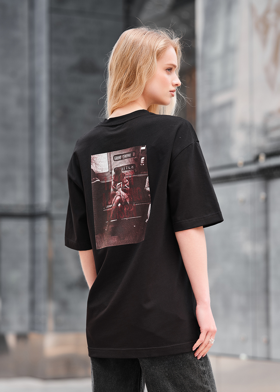 Tricou de damă Staff central oversize