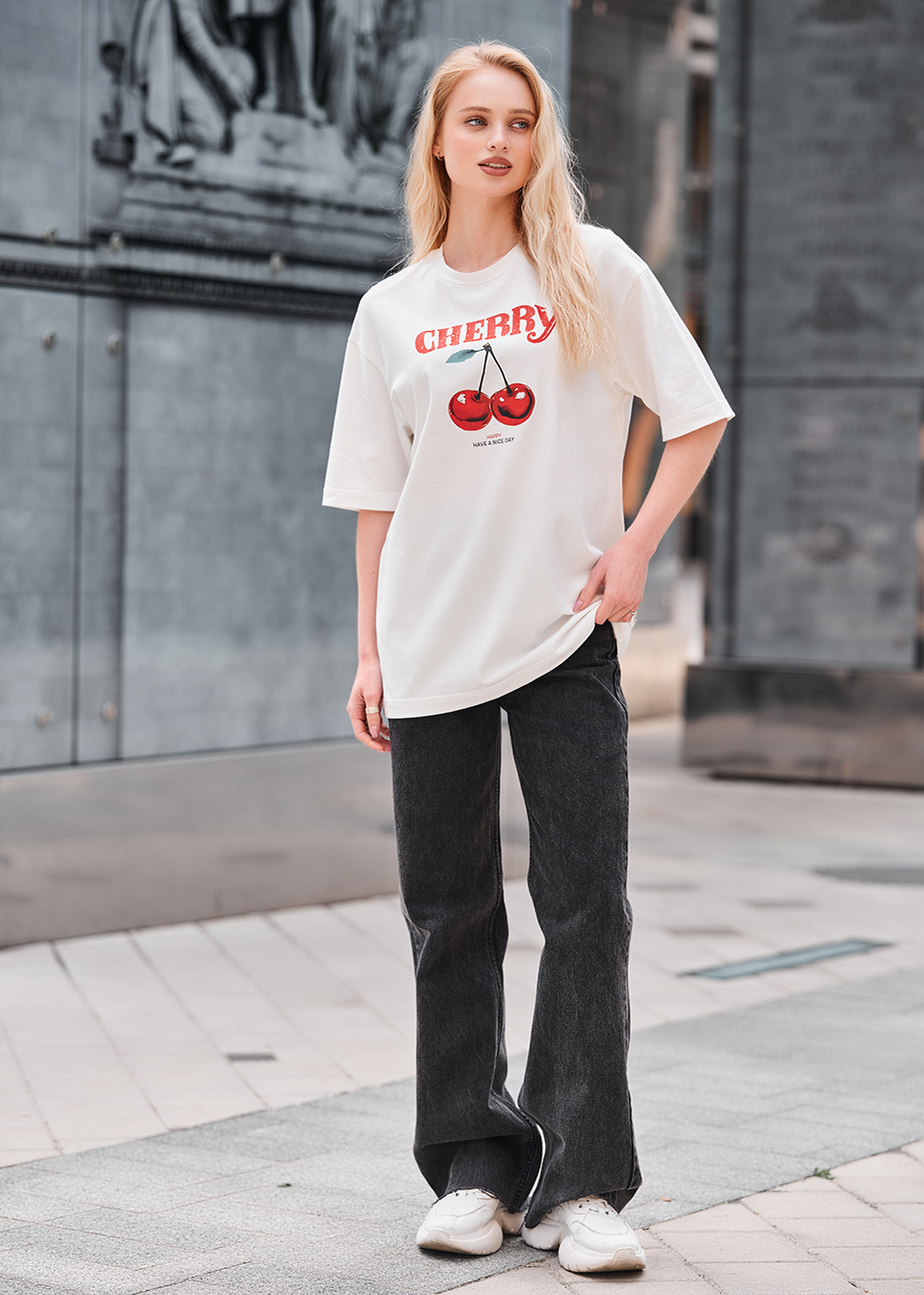 Tricou de damă Staff cherry oversize