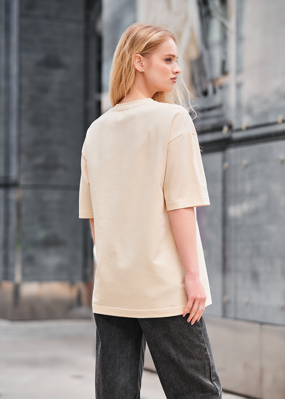 Tricou de damă Staff leopard oversize