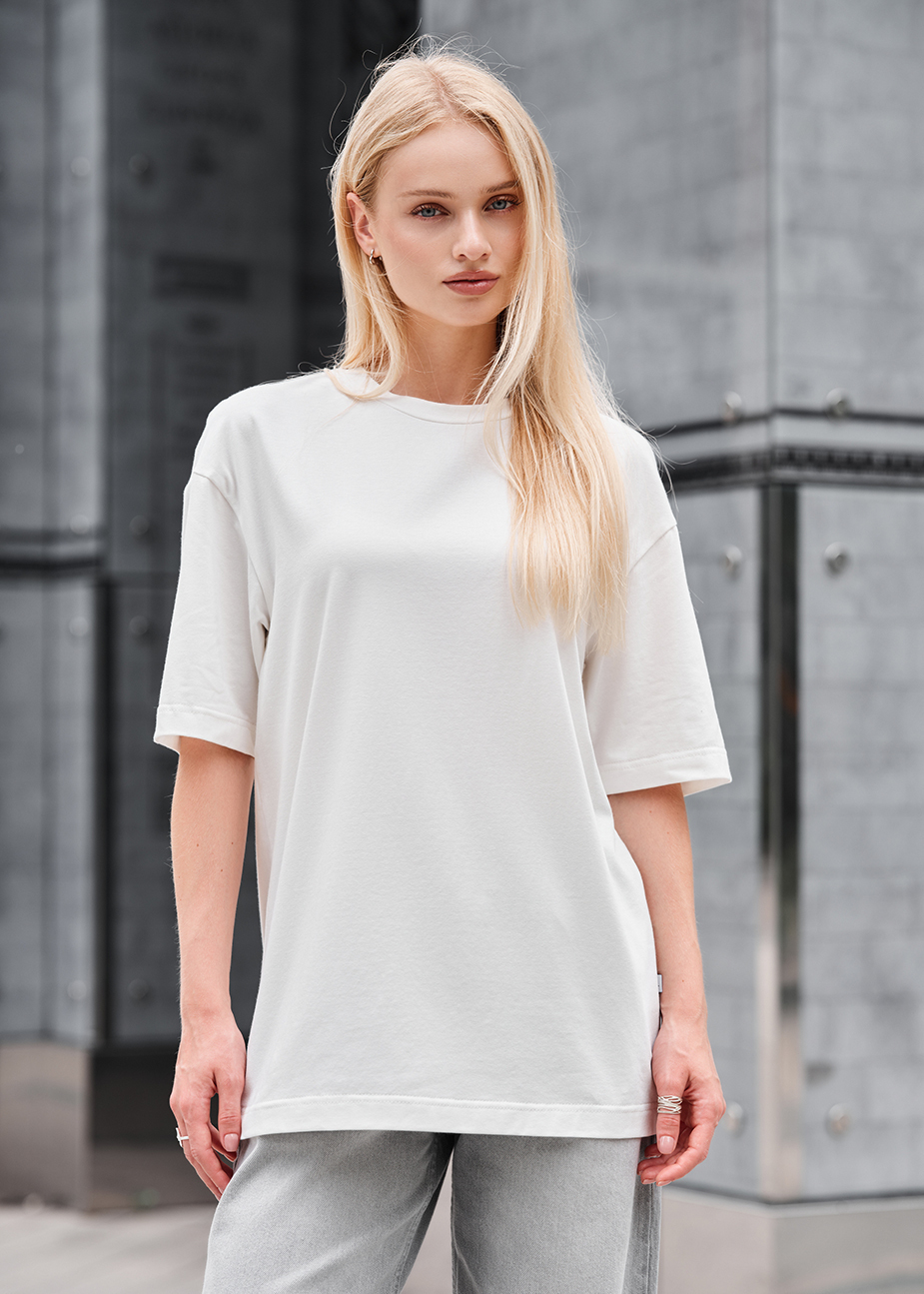 Tricou de damă Staff white oversize