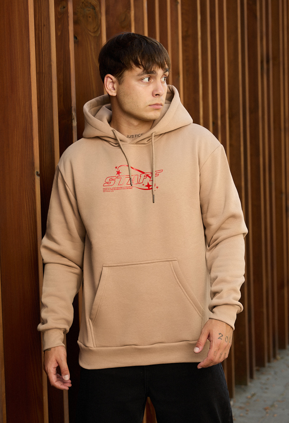 Hanorac Staff red logo fleece