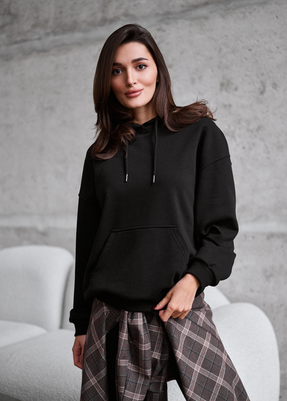 Hanorac de damă Staff lav black oversize