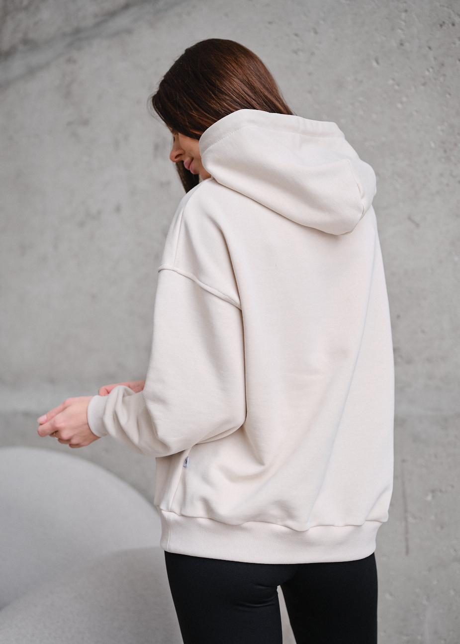 Hanorac de damă Staff lav light beige oversize