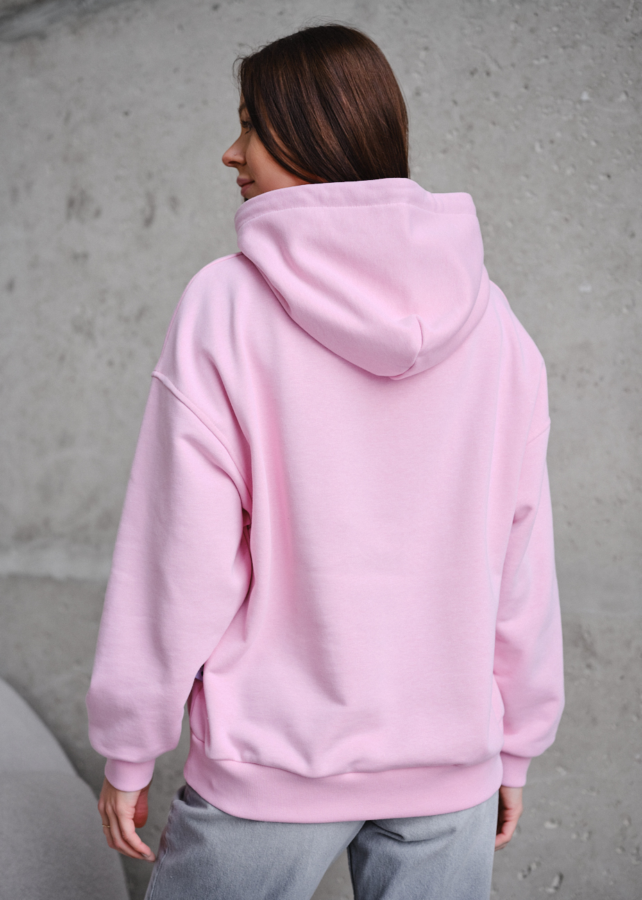 Hanorac de damă Staff lav pink oversize