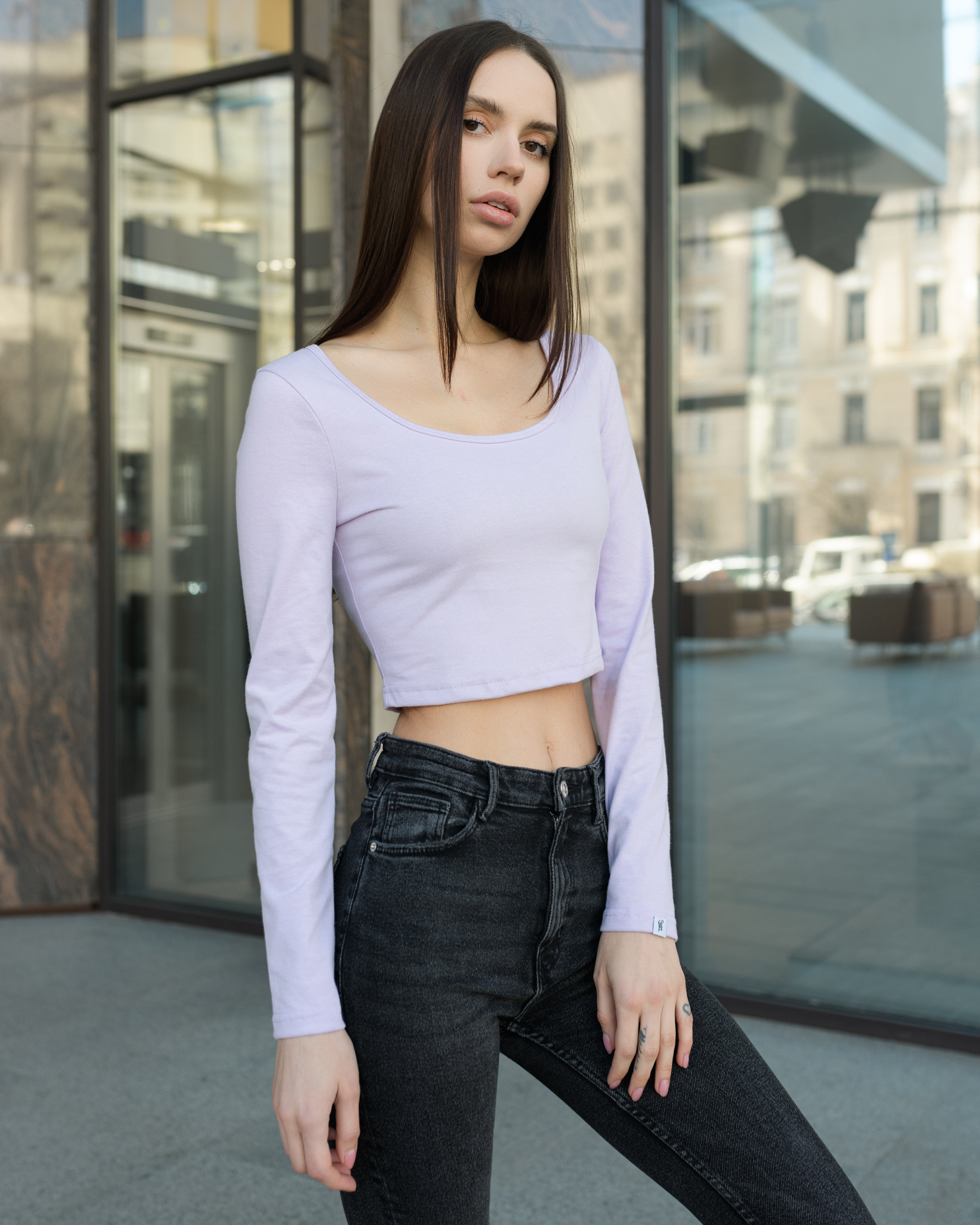Top damă Staff hap light violet