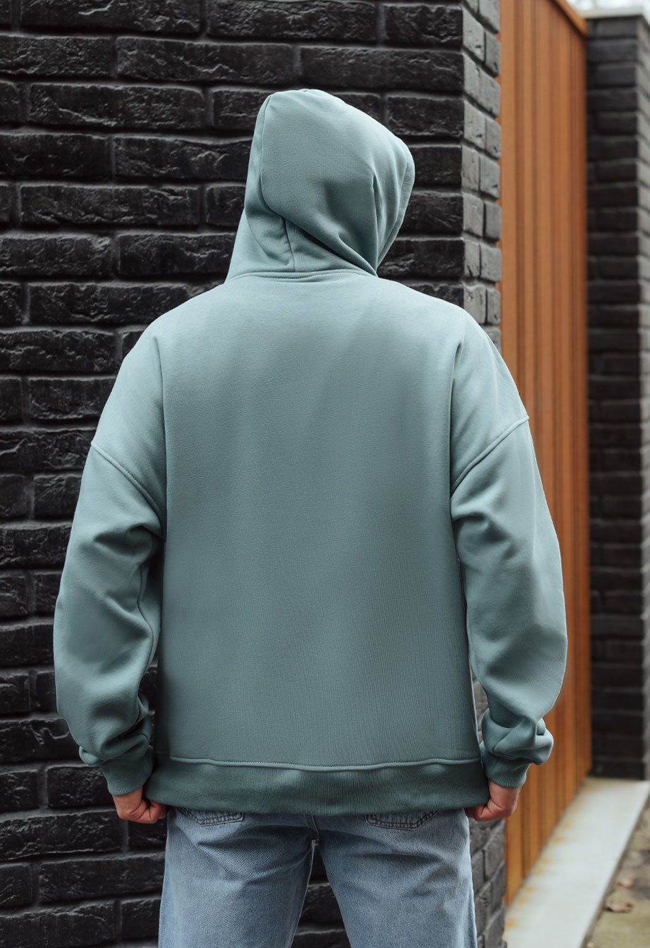 Hanorac Staff turquoise oversize fleece