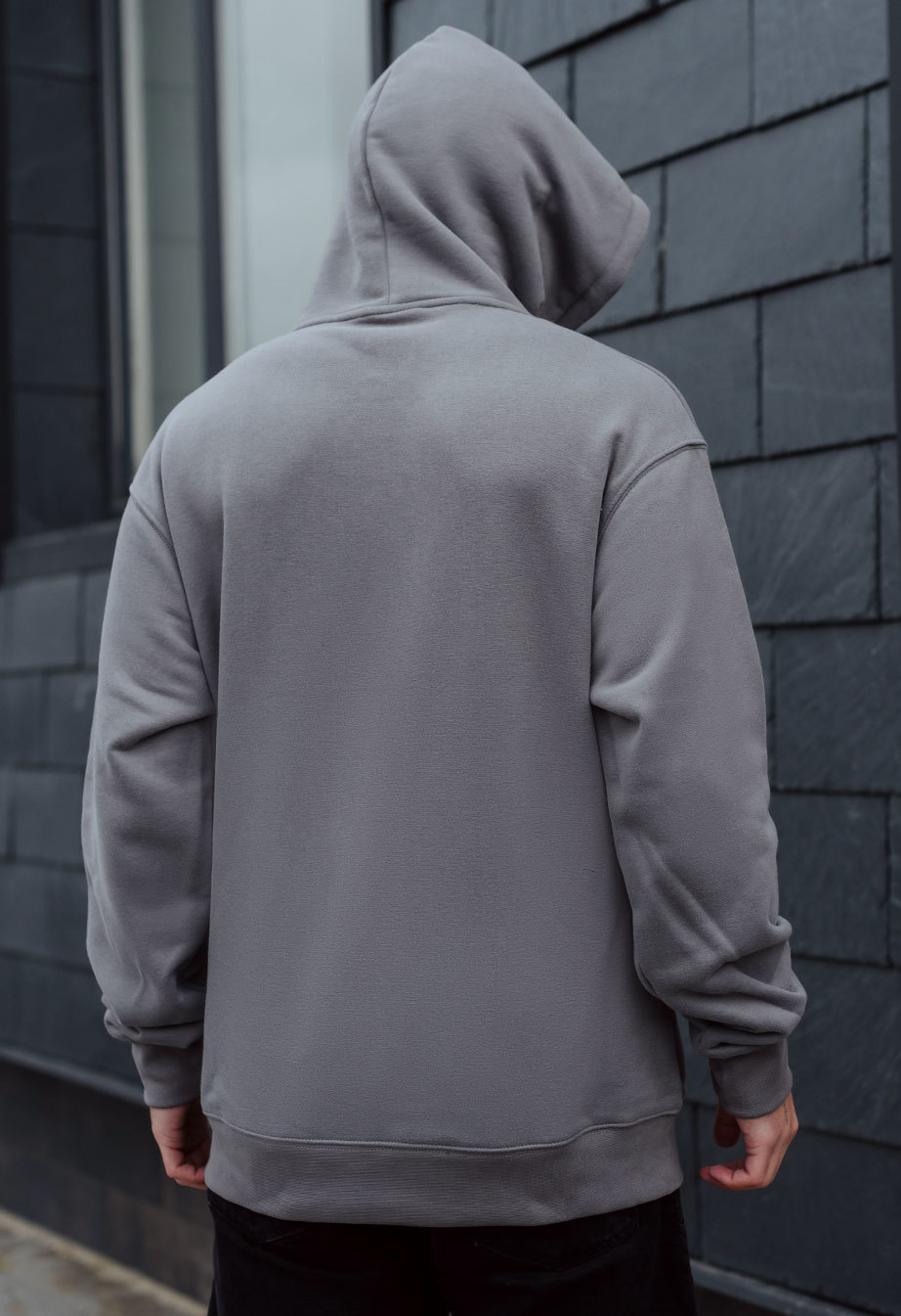 Hanorac Staff gray basic oversize fleece