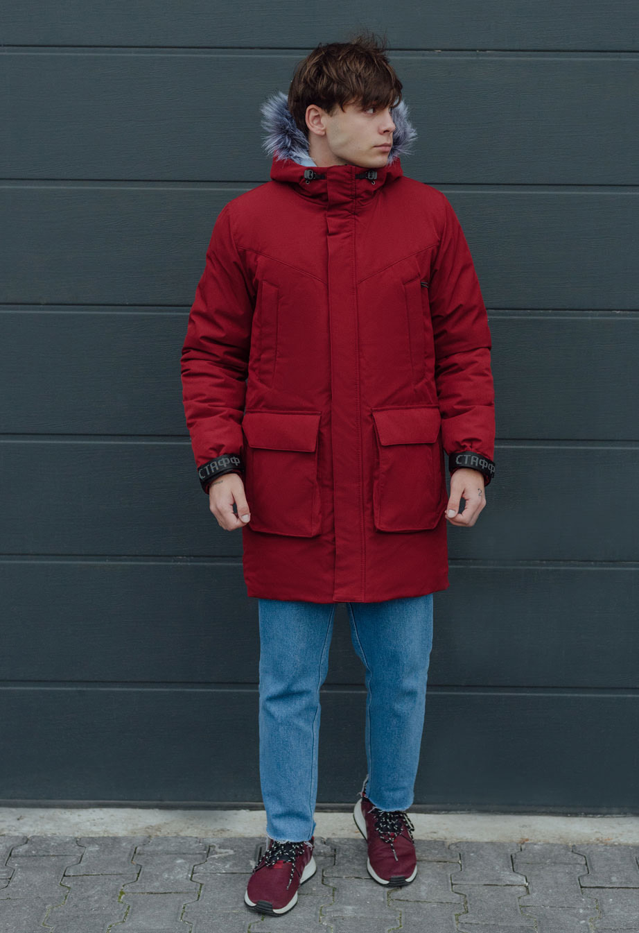 Parka de iarnă Staff sha bordo