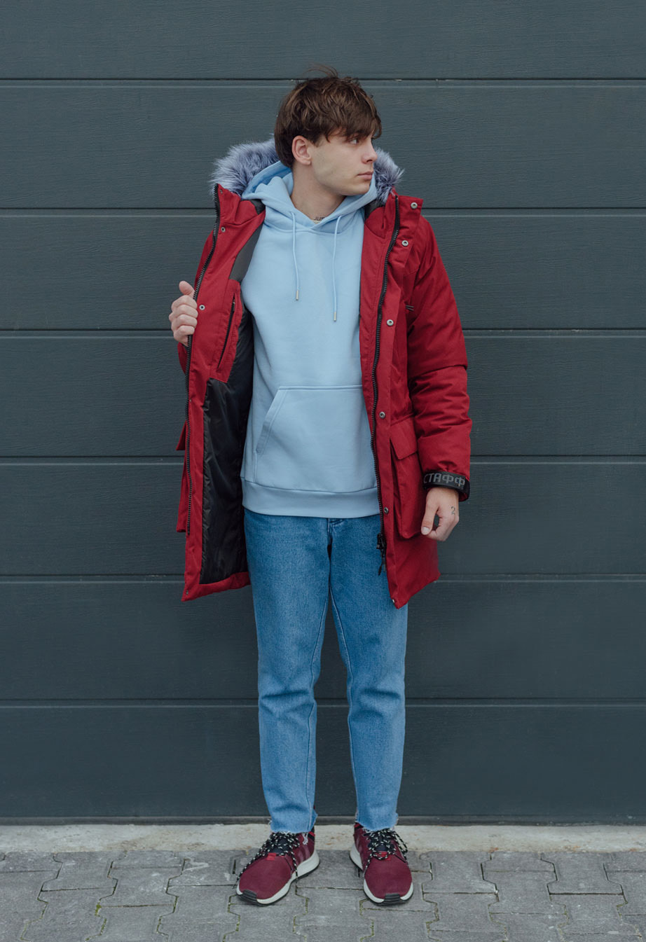 Parka de iarnă Staff sha bordo