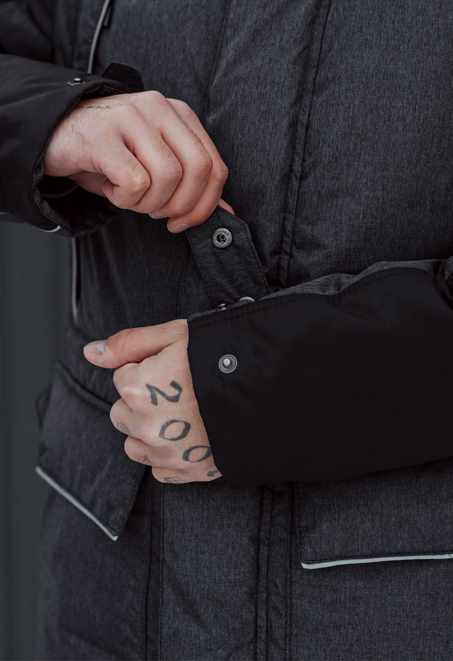 Geacă de iarnă Staff sta graphite & black