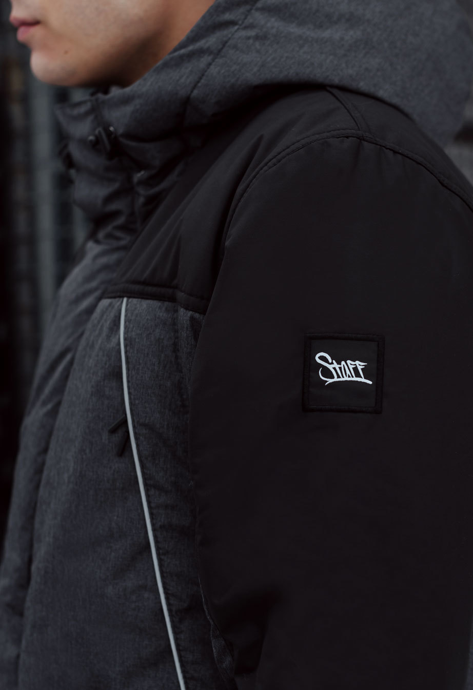 Geacă de iarnă Staff sta graphite & black
