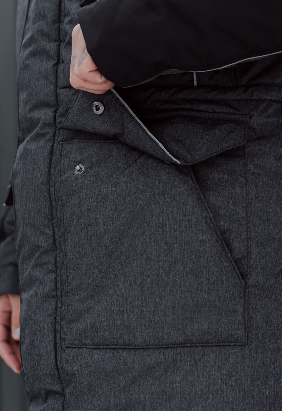 Geacă de iarnă Staff sta graphite & black