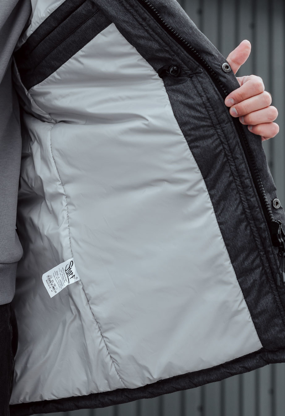 Geacă de iarnă Staff sta graphite & black