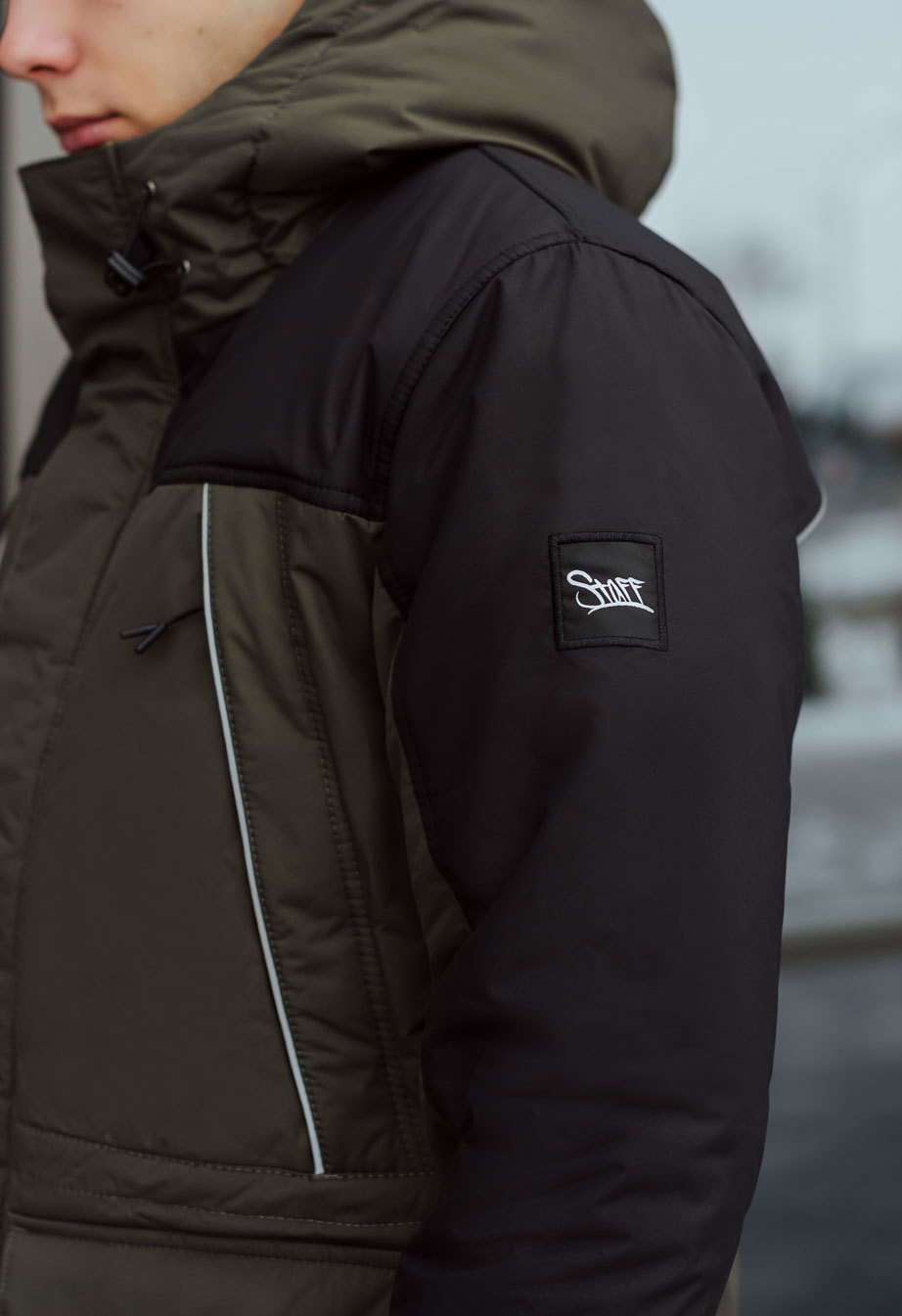 Geacă de iarnă Staff sta khaki & navy
