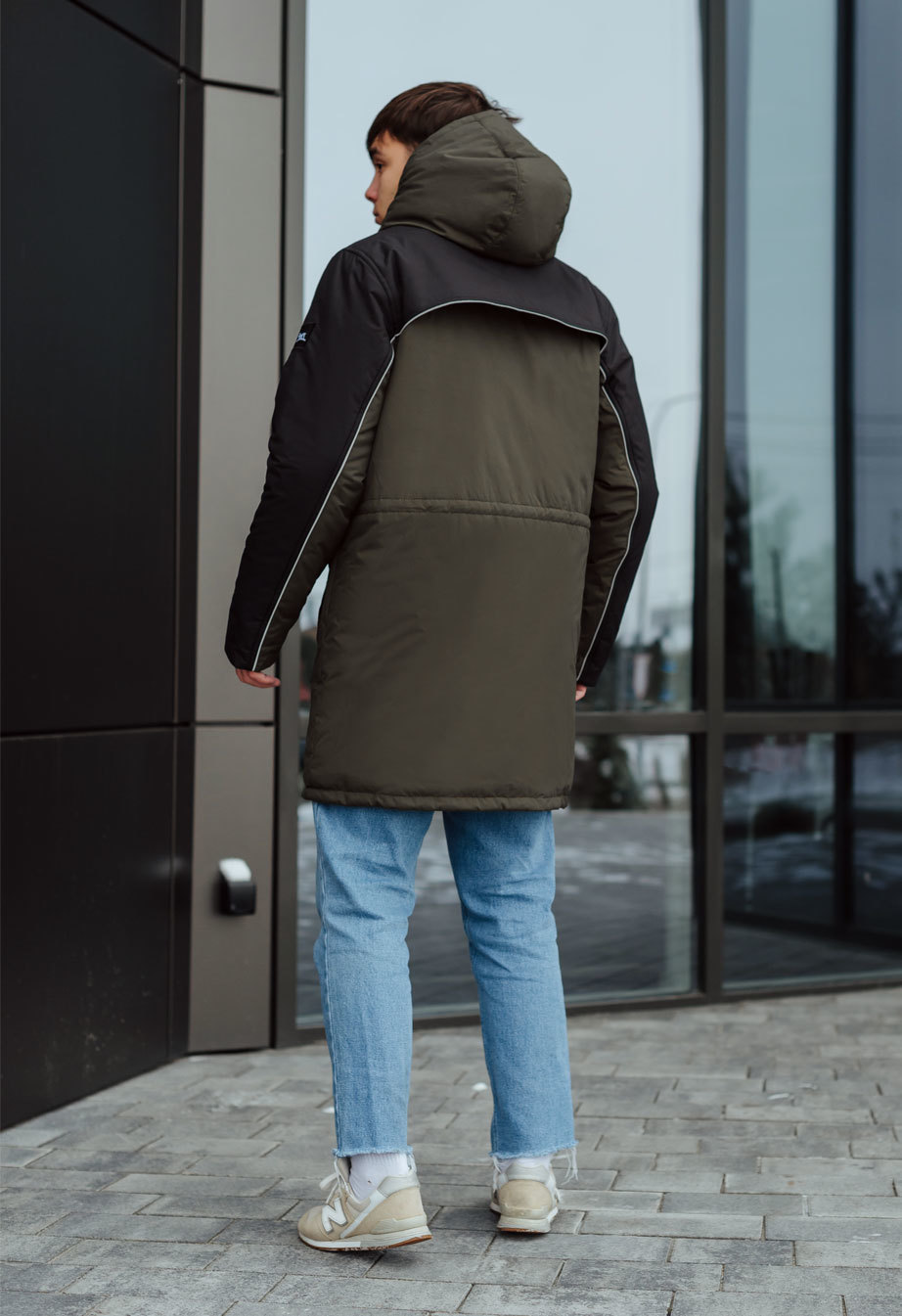 Geacă de iarnă Staff sta khaki & navy