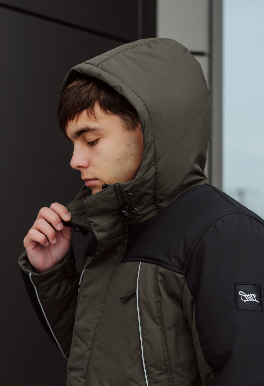 Geacă de iarnă Staff sta khaki & navy