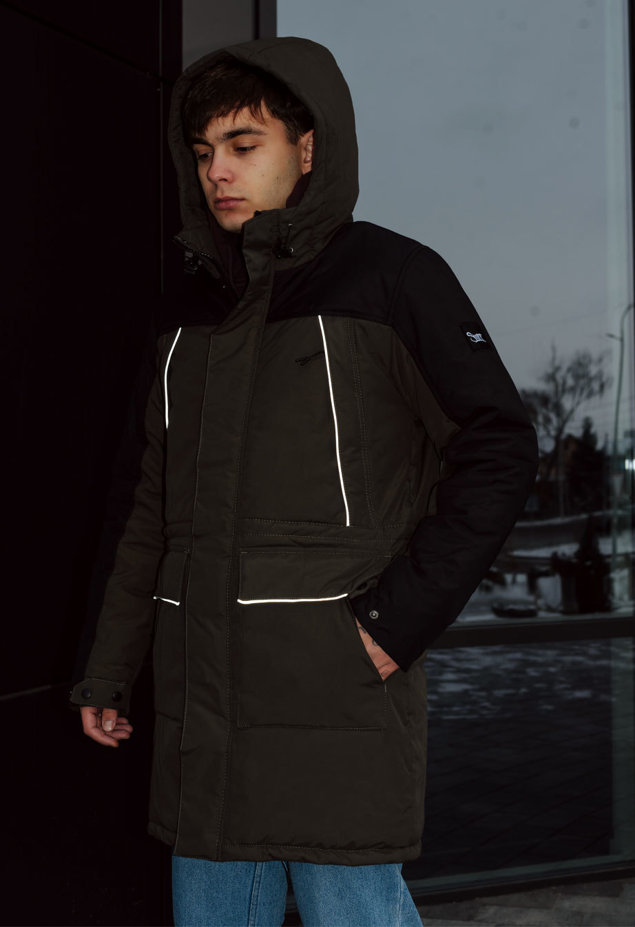 Geacă de iarnă Staff sta khaki & navy
