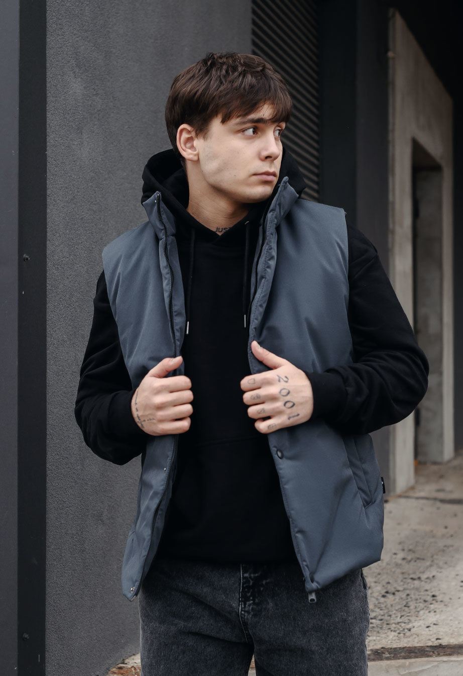 Vestă Staff pro gray blue