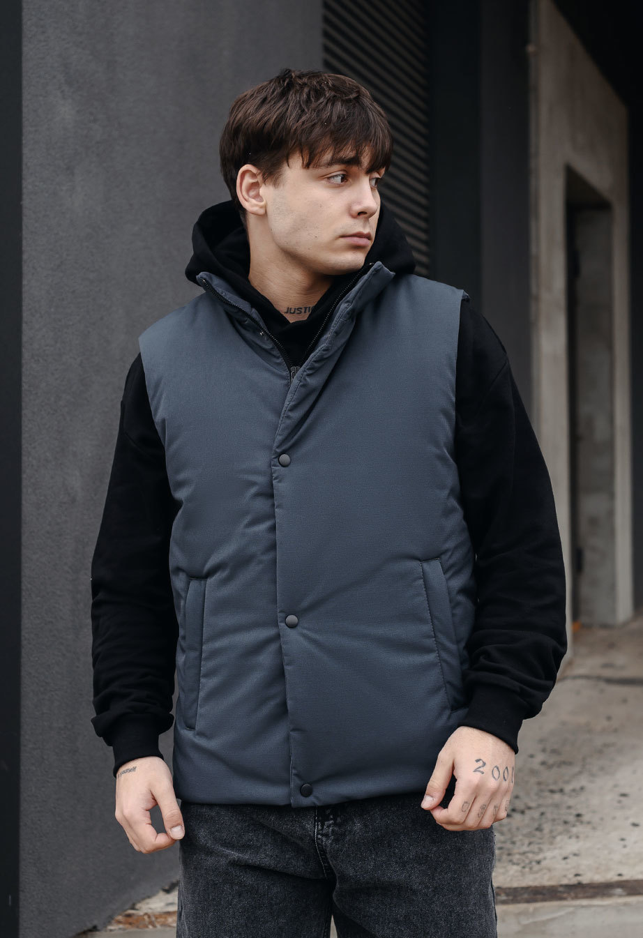 Vestă Staff pro gray blue